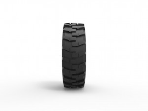 Military truck tire 8 Scale 1 to 25 3D Baskı Modeli