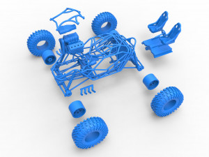 Rock bouncer Scale 1 to 25 3D-Druckmodell