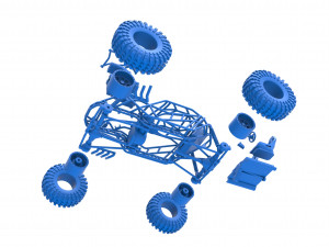 Rock bouncer Scale 1 to 25 3D-Druckmodell
