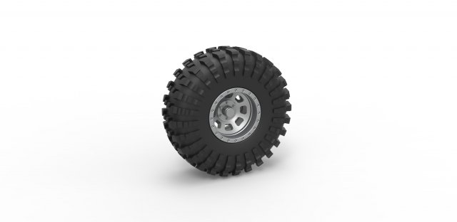 Wheel of Rock bouncer Scale 1 to 25 3D Принт Модель .c4d .max .obj .3ds .fbx .stl .blend 