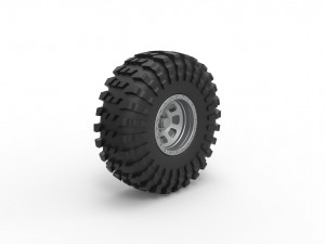 Wheel of Rock bouncer Scale 1 to 25 3D Принт Модель