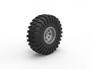 Wheel of Rock bouncer Scale 1 to 25 3D Print Model