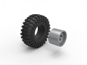 Wheel of Rock bouncer Scale 1 to 25 3D Принт Модель