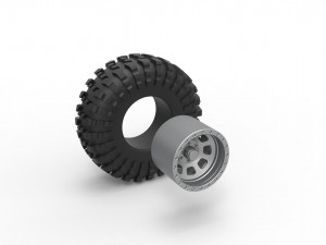 Wheel of Rock bouncer Scale 1 to 25 3D Принт Модель