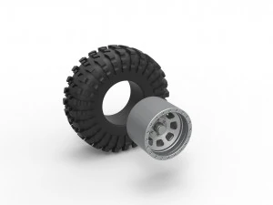 Wheel of Rock bouncer Scale 1 to 25 3D Print Model