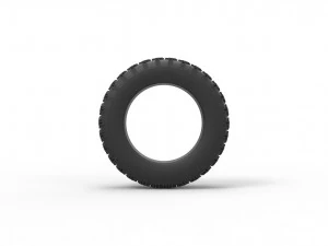 Offroad tire 33 Scale 1 to 10 3D Print Model