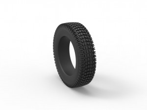 Offroad tire 34 Scale 1 to 10 Modello di stampa 3D