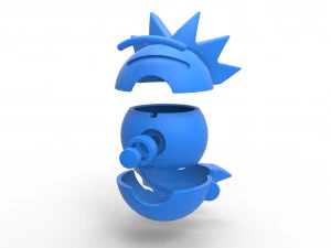 Bola Rick Sanchez Model Cetak 3D