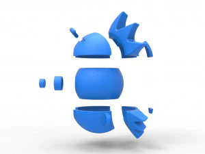 Bola Rick Sanchez Model Cetak 3D