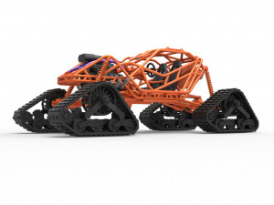 Rock bouncer on tracks Scale 1 to 25 3D Baskı Modeli