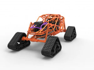 Rock bouncer на доріжках Scale 1 to 25 3D Принт Модель