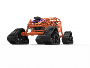 Rock bouncer on tracks Scale 1 to 25 3D Baskı Modeli