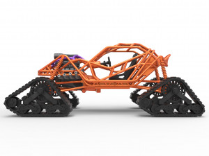 Rock bouncer on tracks Scale 1 to 25 3D Baskı Modeli