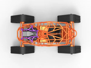 Rock bouncer на доріжках Scale 1 to 25 3D Принт Модель