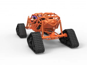 Rock bouncer на доріжках Scale 1 to 25 3D Принт Модель