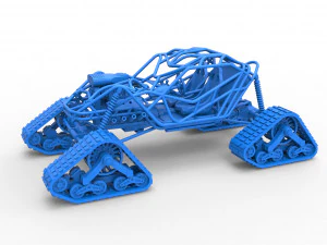 Rock bouncer на доріжках Scale 1 to 25 3D Принт Модель