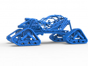 Rock bouncer on tracks Scale 1 to 25 3D Baskı Modeli