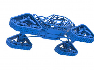 Rock bouncer on tracks Scale 1 to 25 3D Baskı Modeli