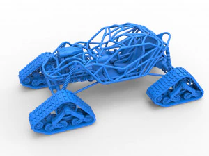 Rock bouncer на доріжках Scale 1 to 25 3D Принт Модель