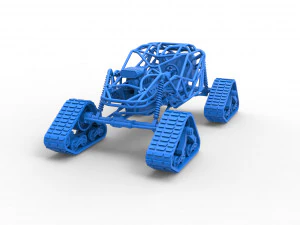 Rock bouncer на доріжках Scale 1 to 25 3D Принт Модель