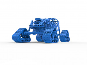 Rock bouncer on tracks Scale 1 to 25 3D Baskı Modeli