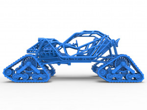 Rock bouncer on tracks Scale 1 to 25 3D Baskı Modeli