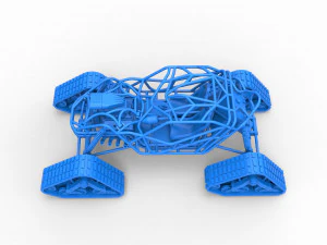Rock bouncer на доріжках Scale 1 to 25 3D Принт Модель