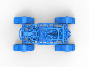 Rock bouncer on tracks Scale 1 to 25 3D Baskı Modeli