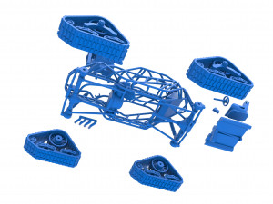 Rock bouncer on tracks Scale 1 to 25 3D Baskı Modeli