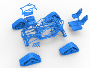 Rock bouncer on tracks Scale 1 to 25 3D Baskı Modeli