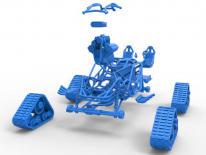 Rock bouncer on tracks Scale 1 to 25 3D Baskı Modeli
