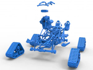 Rock bouncer на доріжках Scale 1 to 25 3D Принт Модель