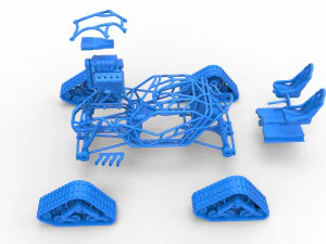 Rock bouncer на доріжках Scale 1 to 25 3D Принт Модель