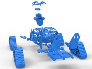 Rock bouncer на доріжках Scale 1 to 25 3D Принт Модель