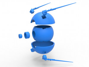 Satellite orb 3D Baskı Modeli