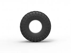 Offroad tire 35 Scale 1 to 25 3D Print Model