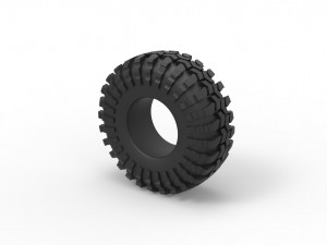 Offroad tire 35 Scale 1 to 25 3D Print Model