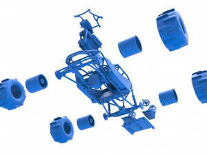 Formula Off Road Scale 1 to 25 3D Druckmodell
