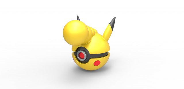 Pikachu Boss orb 3D Принт Модель .c4d .max .obj .3ds .fbx .stl .blend