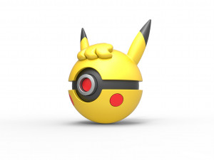 Pikachu Curly orb 3D Baskı Modeli