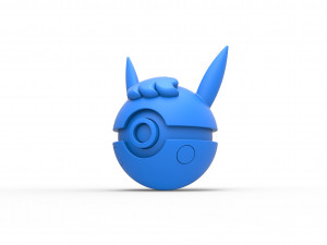 Pikachu Curly orb 3D Baskı Modeli