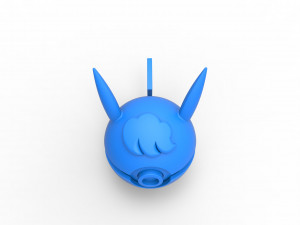Pikachu Curly orb 3D Baskı Modeli