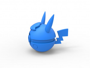 Pikachu Curly orb 3D Baskı Modeli