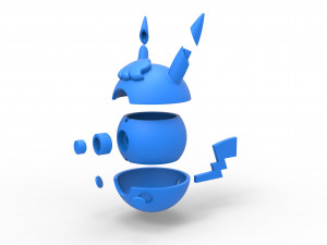 Pikachu Curly orb 3D Baskı Modeli