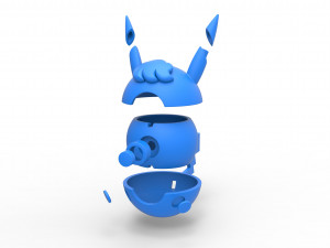 Pikachu Curly orb 3D Baskı Modeli