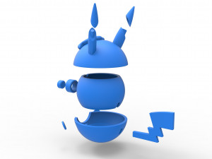 Pikachu Curly orb 3D Baskı Modeli