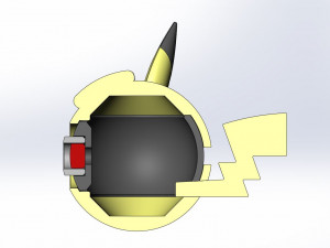 Pikachu Curly orb 3D Baskı Modeli