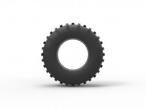 Offroad tire 37 Scale 1 to 25 3D Print Model