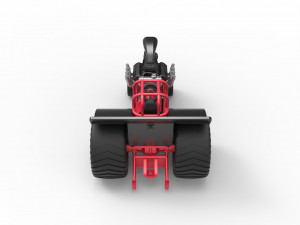 Mini Rod pulling tractor Scale 1 to 25 Modelo de Impressão 3D
