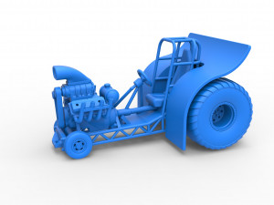 Mini Rod pulling tractor Scale 1 to 25 Modelo de Impressão 3D